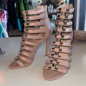Vince Camuto Blush Pink Strappy Gladiator High Heel Sandals